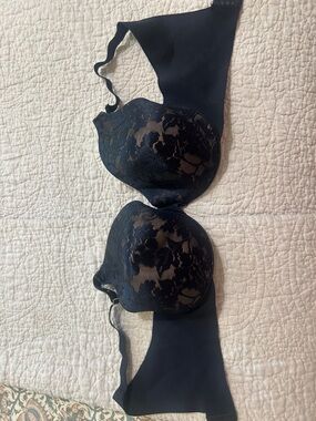 Soma Black Lace T-Shirt Push-Up Bra